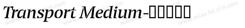 Transport Medium字体转换